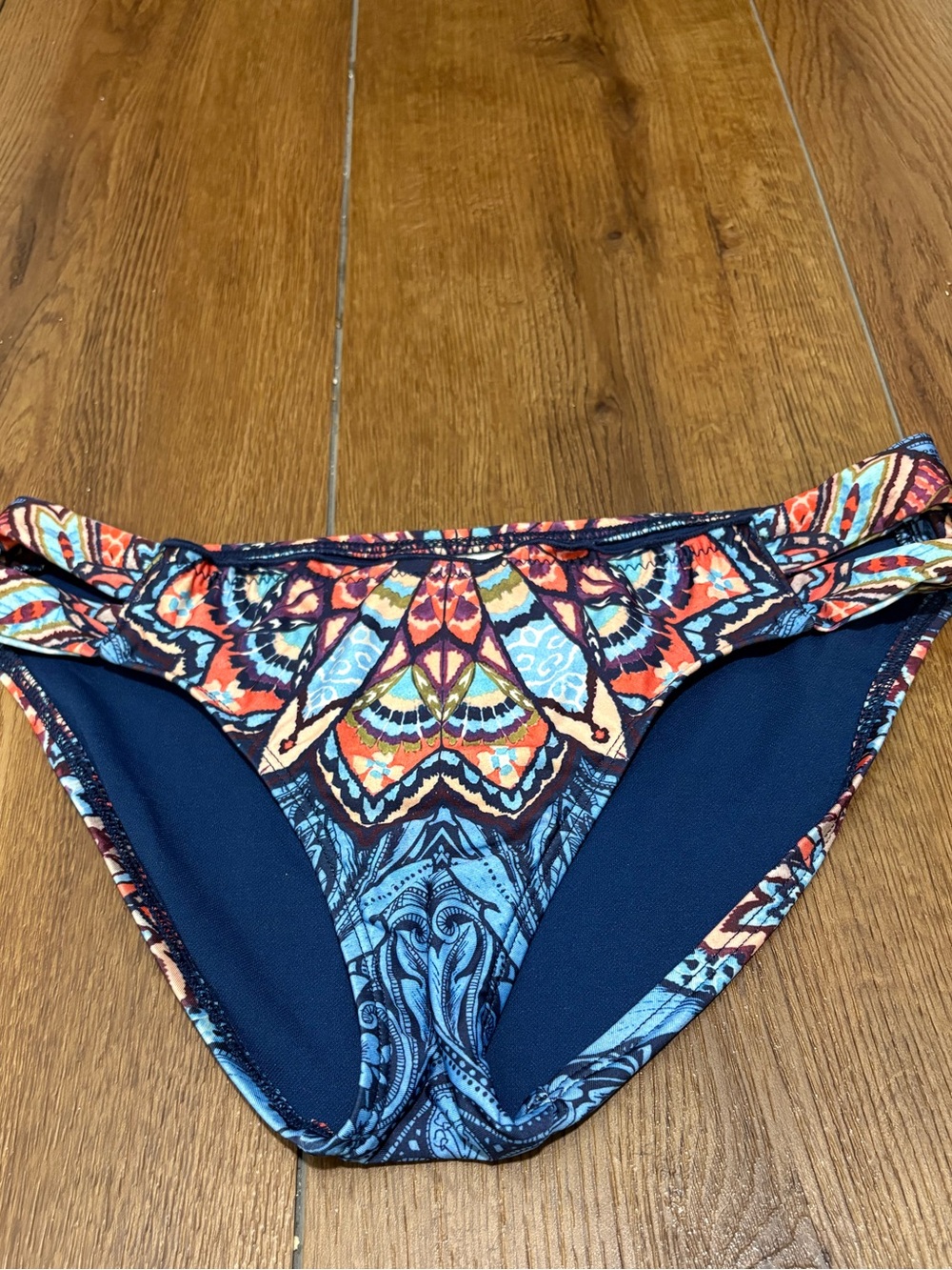 Lucky Brand Tankini Swimsuit Set Medium Boho Paisley Print 2 Piece - Picture 3 of 10